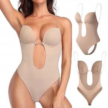 Biustonosz do sukni bez pleców gołe Body ślubne,S