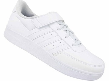 ADIDAS BREAKNET BUTY DZIECIĘCE RZEP GUMKI BIAŁE