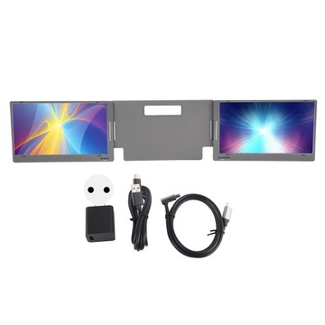 Potrójny przenośny monitor 14 cali do laptopów o