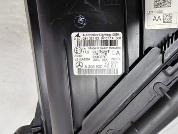 MB MERCEDES TŘÍDA C W205 SVĚTLO PŘEDNÍ LEVÝ FULL LED A2058204261