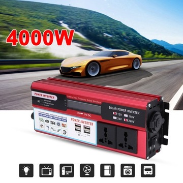 СОЛНЕЧНЫЙ ИНВЕРТОР СИНУСНЫЙ ПРЕОБРАЗОВАТЕЛЬ 2000Вт DC 12В