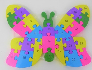 PUZZLE drewniane układanka EDUKACYJNE