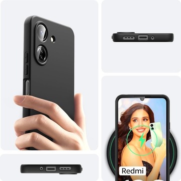 2x МАТОВЫЙ ЗАЩИТНЫЙ ЧЕХОЛ СТЕКЛО + КОРПУС для XIAOMI REDMI 13C | ПОКО С65