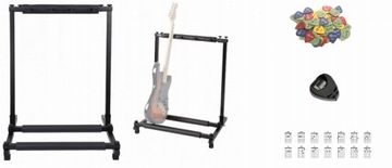 STATYW / STOJAK NA 3 GITARY AMBRA DGS-03 + AKCESORIA + GRATISY