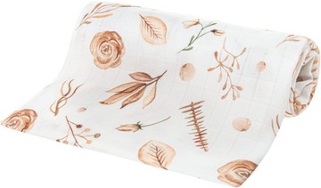 Pielucha bambusowa Bocioland KWIATY BOHO