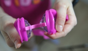 Детские очки для плавания Benson, футляр с затычками для ушей с подвеской, цвет 12