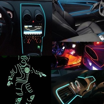 Светодиодное внешнее освещение для автомобиля/автомобильный USB/белая лента 12В 3м