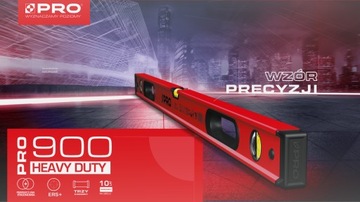 HEAVY DUTY PRO900 УРОВЕНЬ 180см КРАСНЫЙ