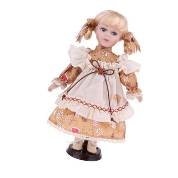 30cm Klasyczna lalka porcelanowa Ludzie stojąca postać dziewczyny