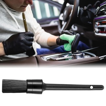 Щетка для деталей автомобиля. Инструмент для чистки приборной панели. Чистка автомобиля. 235 мм x 33 мм.