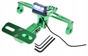 ZIELONY UCHWYT TABLICY CNC PODŚWIETLENIE LED