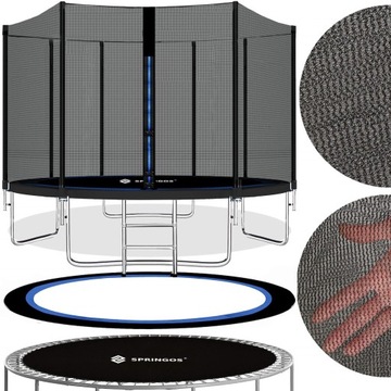УЛИЧНЫЙ батут С СЕТКОЙ ДЛЯ ДЕТСКОГО САДА 465 см 15 футов ПРЕМИУМ