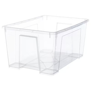 POJEMNIK 45L PUDEŁKO bez pokrywki 56x39x28cm SAMLA