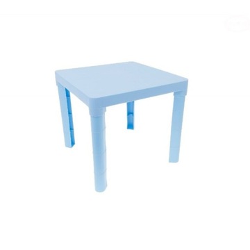 STOLIK STOLICZEK DLA DZIECKA JASNO NIEBIESKI 45X45X41,5CM