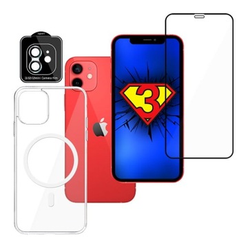 ZESTAW 3mk - Szkło Etui Lens Pro na iPhone 12