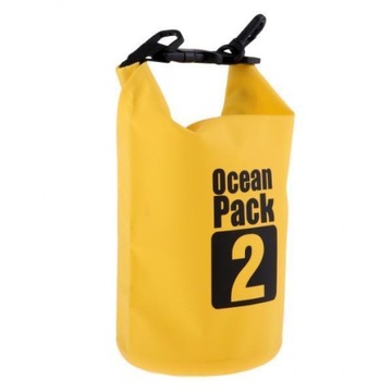 Wodoodporna sucha torba 2x2L z PVC na kajaki, pływanie łódką,