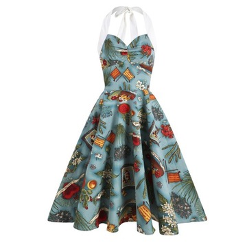 Elegant Spring Women's Dress Dot Point Color Print