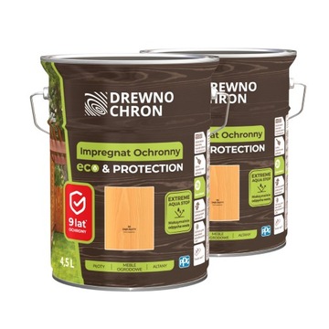 Drewnochron Impregnat ochronny do drewna Eco&Protection dąb złoty 9L
