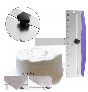 Stainless Steel DIY Cake Scraper Adjustable Cake