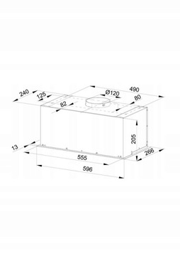 Встраиваемая кухонная вытяжка MAAN Fiugi 60см 320м Silver Strong Quiet Insert