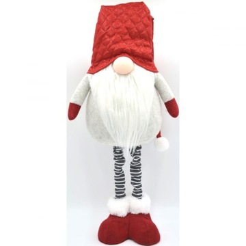 БОЛЬШОЙ Гном НА ТЕЛЕСКОПИЧЕСКИХ НОЖКАХ, СТОЯЩИЙ РОЖДЕСТВЕНСКИЙ ГНОМ, УКРАШЕНИЕ САНТА ГНОКА