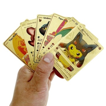 КОЛЛЕКЦИОННЫЕ КАРТЫ POKEMON ИЗ 55 КАРТ ЗОЛОТОГО ИЗДАНИЯ ЗОЛОТОЙ НАБОР