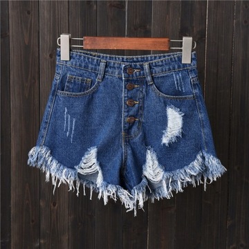 Adar spodenki damskie jeansowe bardzo krótkie bawełna rozmiar 5XL