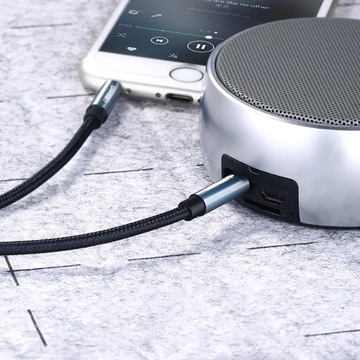 ЗЕЛЕНЫЙ КАБЕЛЬ AUX АУДИОКАБЕЛЬ 2x MINI JACK 3,5 мм 1,5 м УГОЛ