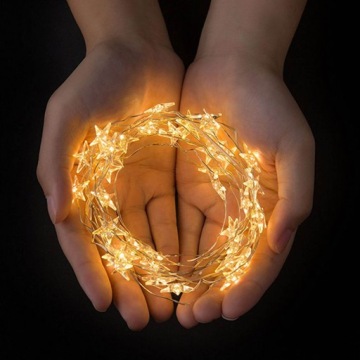 РОЖДЕСТВЕНСКИЕ ОГНИ, ЗВЕЗДЫ, ПРОВОД, 20LED, БАТАРЕИ, 2м