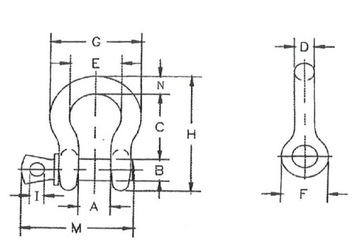 ШЕЙКЕЛЬ OMEGA SHAKEL 9,5 Т, ОДОБРЕН СЕ 9 500 КГ