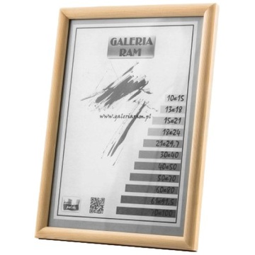 Rama z drewna surowego 10x15 sur G -WAŁEK-