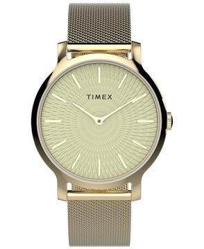 Zegarek damski złoty na bransolecie TIMEX TW2V92800 elegancki modny