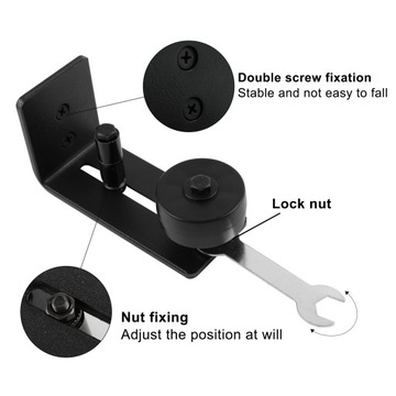 Настенная система раздвижных дверей с напольными роликовыми направляющими
