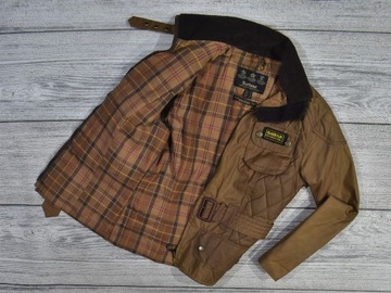 Barbour International Tartan Biker Wax Damska / 36