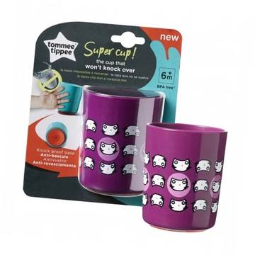 Tommee Tippee kubek SUPER CUP 190 ml 6m+ fiolet