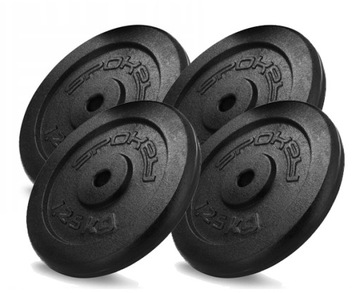 ZESTAW -OBCIĄŻENIE ŻELIWNE SPOKEY SINIS 4 x 1,25KG