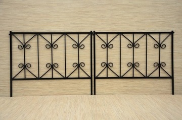 PŁOTEK OGRODOWY METALOWY 100 x 80 cm palisada
