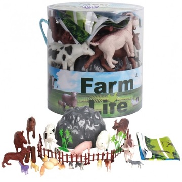 ZESTAW ZWIERZĘTA FIGURKI FARMA