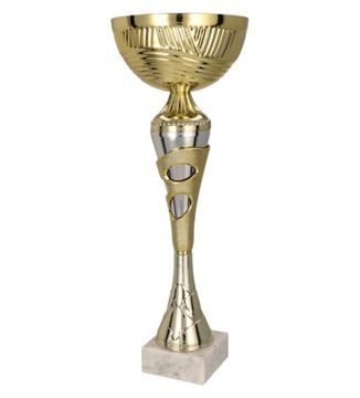 Puchar metalowy złoto-srebrny NITA T-M 37cm