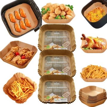 ВСТАВКИ ДЛЯ ВЫПЕЧКИ ДЛЯ ФРИТЮРНИЦЫ БУМАЖНЫЕ ФОРМЫ 100 ШТ.