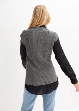 СЕРЫЙ ДЖЕМПЕР BONPRIX 48