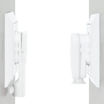 Вилка плоская угловая с заземлением Uni-Schuko 16А белая