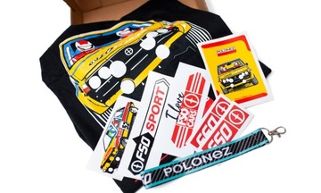 Zestaw pod choinkę BOX Prezent Tshirt M Polonez 2000 Borewicz FSO Sport PRL