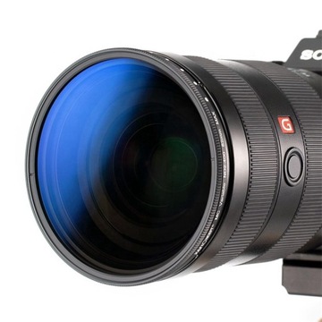 Регулируемый серый фильтр K&F Concept (ND2-ND400) Синий 77 мм