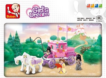 Блоки Sluban Girl's Dream 1643 ROYAL CARRIAGE