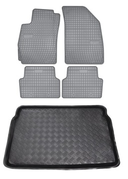 Dywaniki popiel + mata bagażnika Chevrolet Aveo HB 2011- (dolna podłoga)