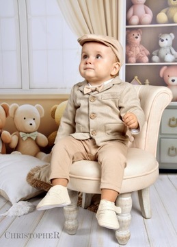 Крестильный костюм Christopher Boy, размер 80.