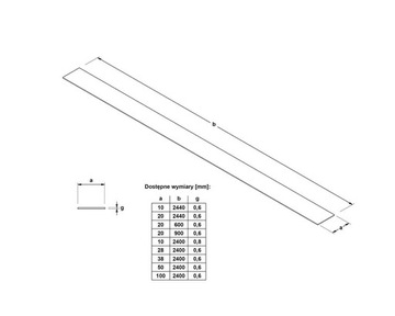 ДЕКОРАТИВНАЯ ПОЛОСКА, ЧЕРНАЯ МАТОВАЯ, плоская планка 1 x 270 см.