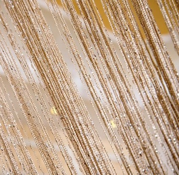 Шторы для штор 250 х 300 макароны СЕРЕБРЯНЫЕ НИТИ