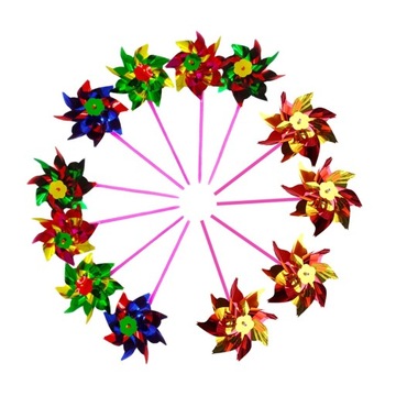 PINWHEEL OGRODOWY ZEWNĘTRZNY KARTON 12 SZT